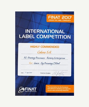 HIGHLY COMMENDED - FINAT COMPETITION 2017